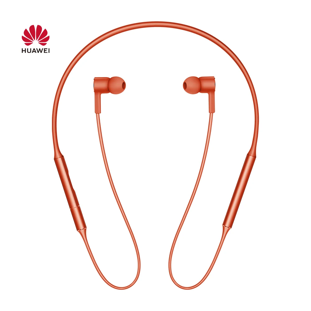 Huawei Hipair FreeLace Bluetooth беспроводная гарнитура водонепроницаемые спортивные наушники с кабелем памяти с металлической полостью жидкий кремний оранжевый