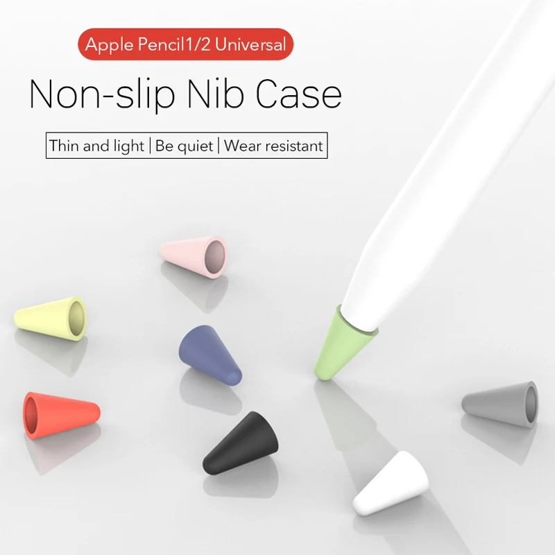 

Suitable for Apple Pencil 1 2 tip protection cover touch screen stylus replacement cover, 8 silicone Apple tip protection cover