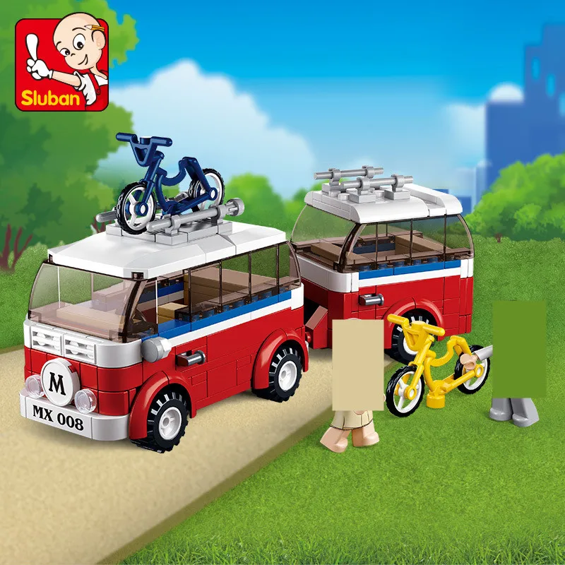 324 шт. городской дом на колесах Camper SimCity туристический автомобиль друзья Playmobil