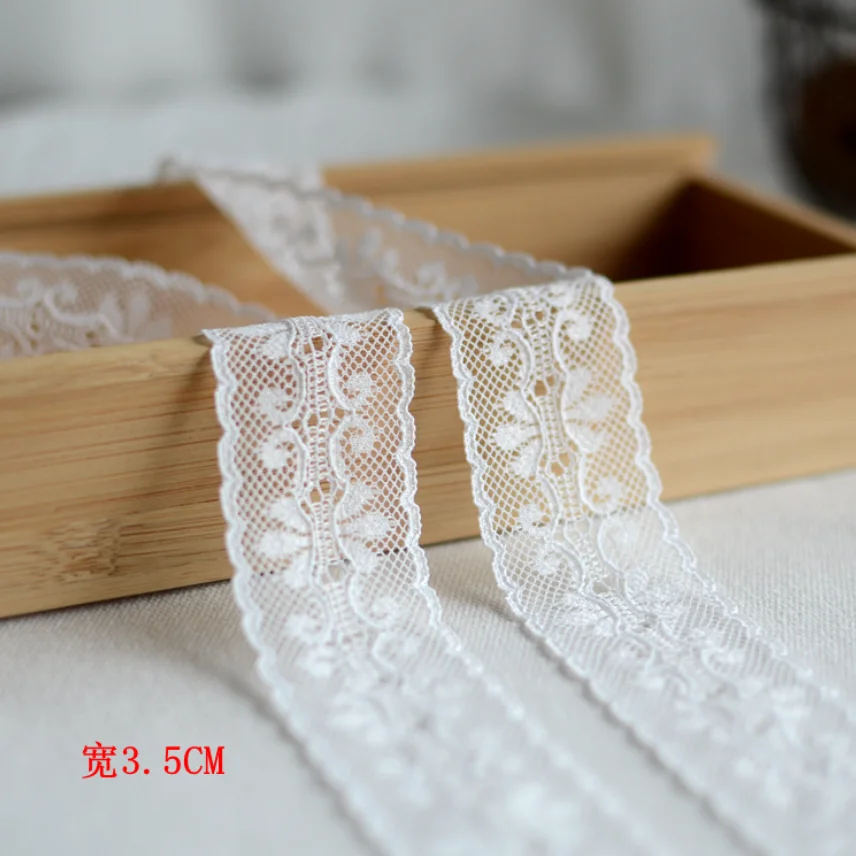 Lace Ribbon Lace Fabric Lace Sewing Accessories Lace Decoration Clothing Craft Accessories 3 Meters 3 Styles DIY Embroidered Craft Clothing Wedding Sewing