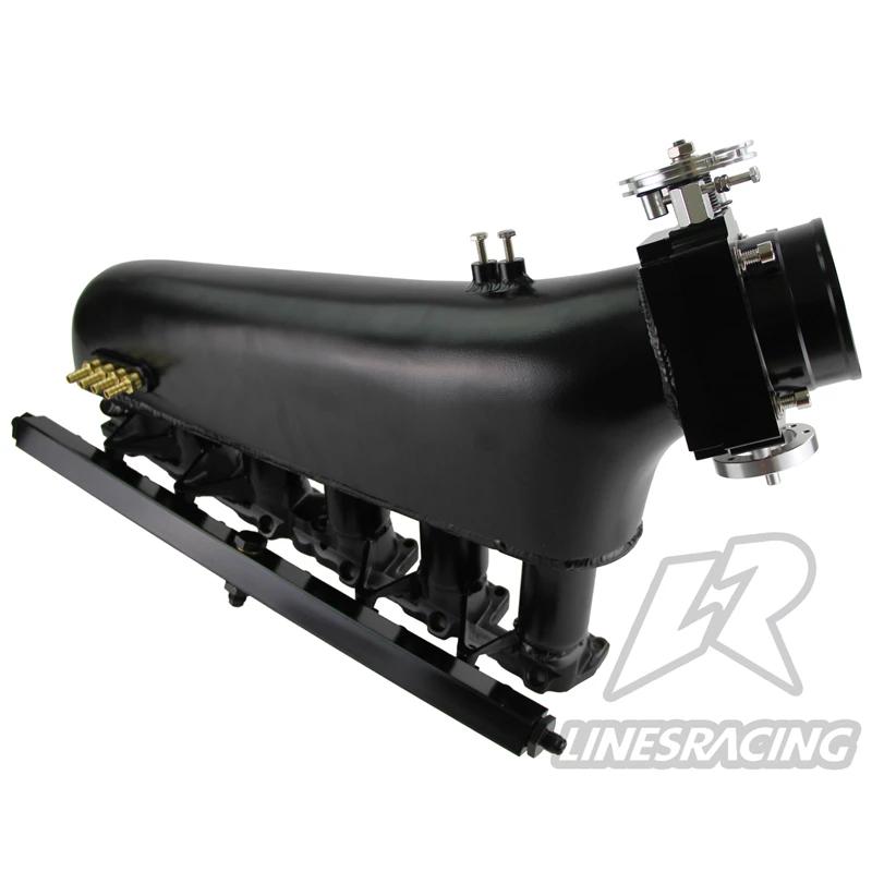 Nuovo Collettore Di Aspirazione Plenum + Universale 80 Millimetri Vq35Tps Della Valvola A Farfalla Del Corpo + Fuel Rail Kit Adatto Per Bmw E30 M20 32