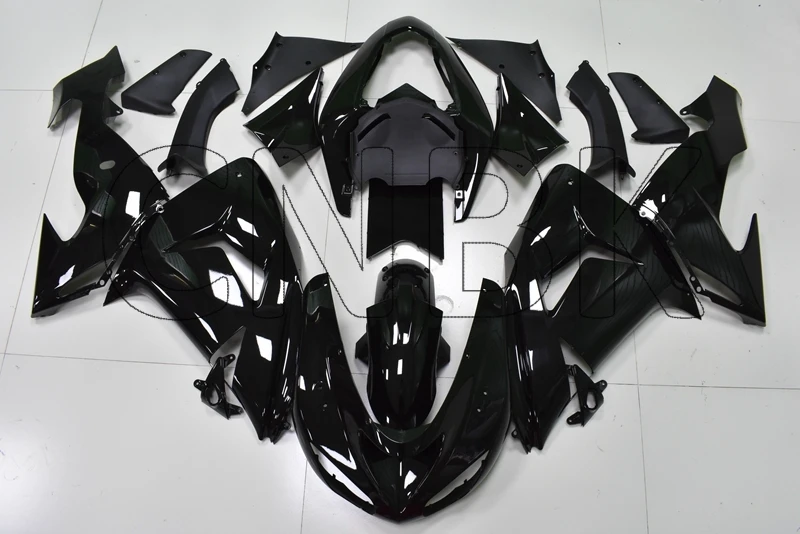 Для Ninja ZX 10r 2006 Abs обтекатель для Kawasaki ZX10r 06 глянцевый черный обтекатель наборы для Kawasaki ZX10r 2006-2007 обвес