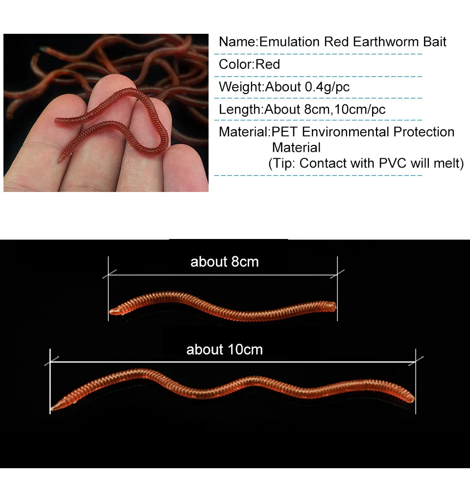 K8356-50PcsLot-8cm-10cm-Earthworm-Soft-Fishing-Lures-Soft-Bait-PET-Artificial-Bait-Red-Worms-Fake-Lure-Fishing-Tackle_03