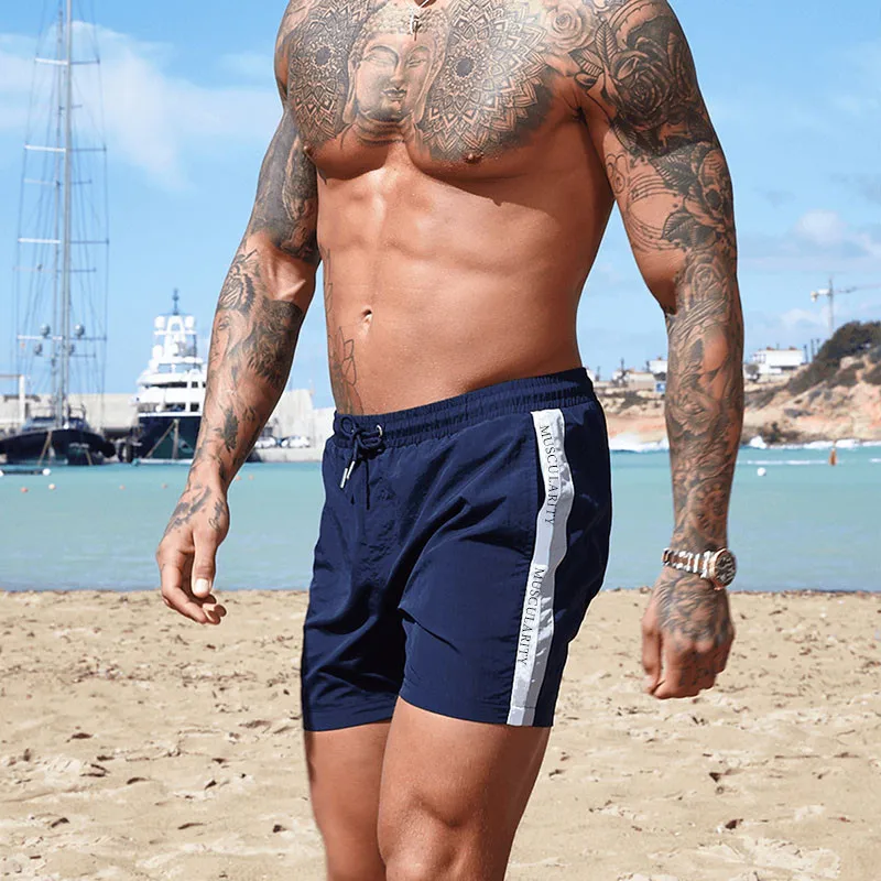 Hot Product New summer 2019 fashion men's sports beach shorts shorts jogging bodybuilding sports pants fitness short casual gym men's shorts