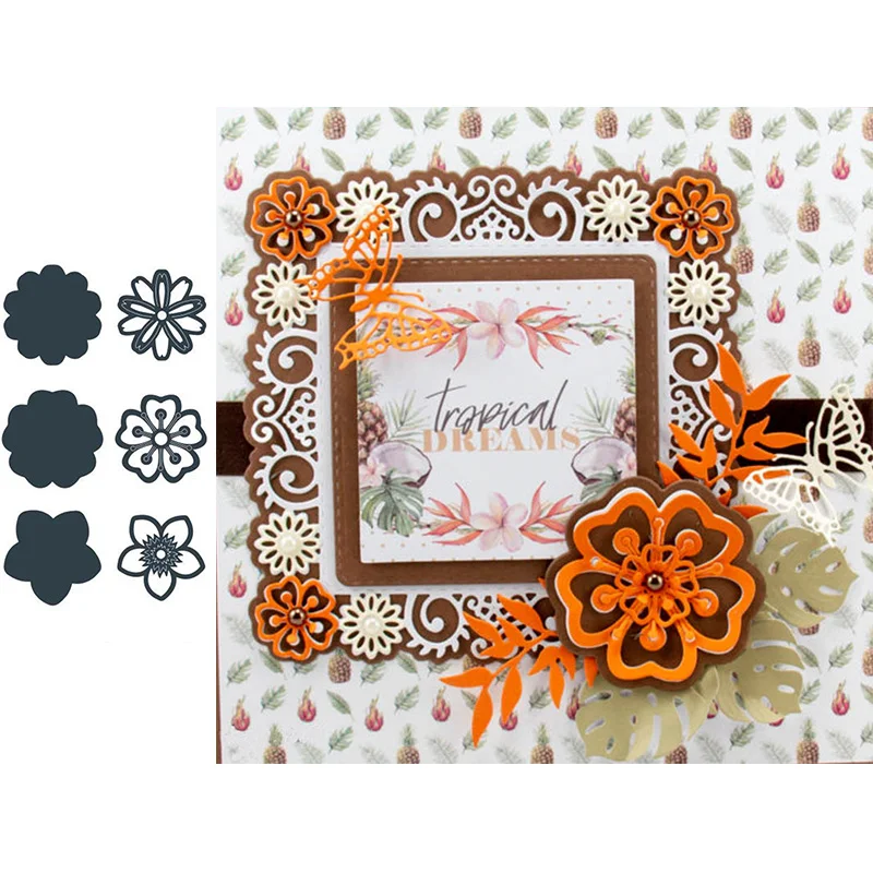 

Flower Metal Cutting Dies for Scrapbooking and Card Making New 2019 die cuts