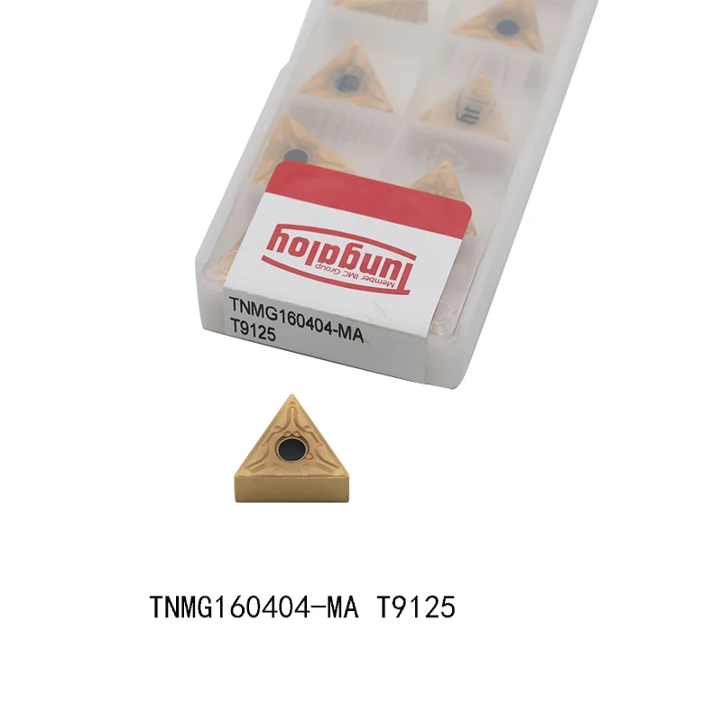 

10pcs TNMG160404 TNMG160408 TNMG160412 MA T9125 carbide external turning tool cnc lathe cutter high quality machining