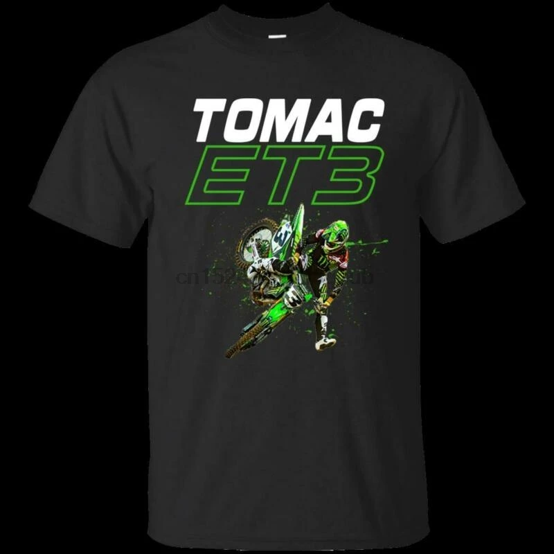 Черная футболка с коротким рукавом Eli ET3 Tomac Motocross and Supercross Размер S-5XL |