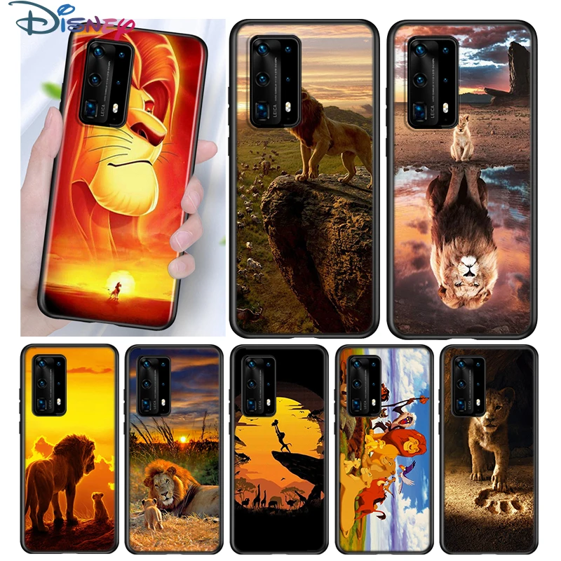 Король Лев Силиконовый чехол для Huawei P40 P30 P20 Pro P10 P9 P8 Lite E Plus 2019 2017 5G задней панели