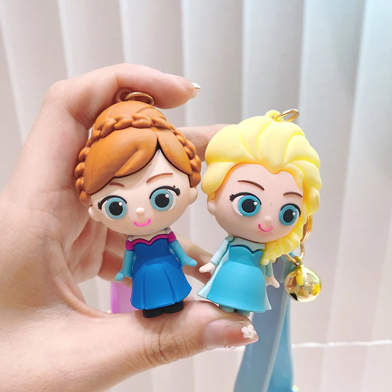 Disney Frozen tema Elsa Anna principessa portachiavi cartone animato Olaf  portachiavi ciondolo accessori bambini ragazze bomboniere giocattoli di