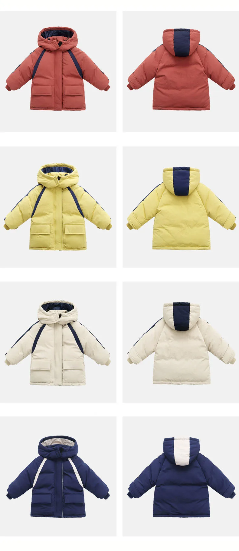 Winter Jacket Kid Girl Boy Winter Warm Coats child Hooded Zipper Hat Winter Warm Jackets