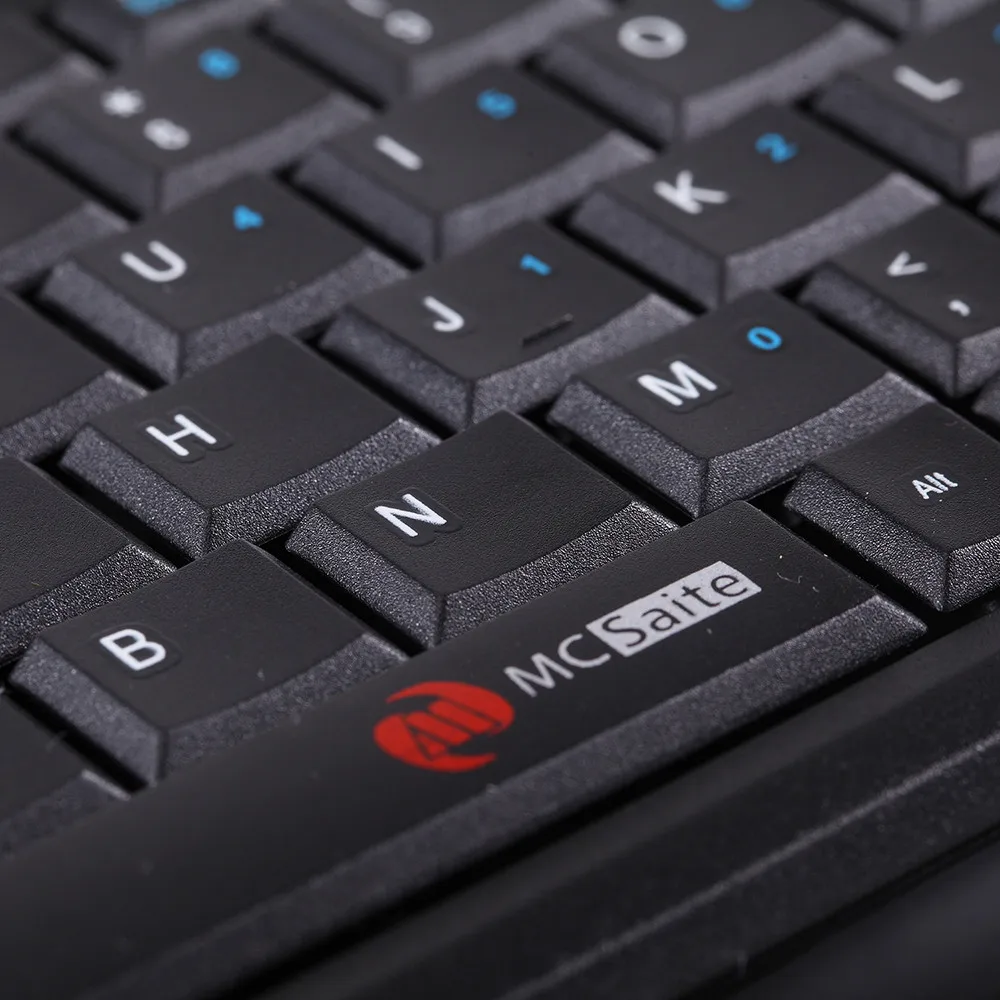 MC-Siate Ultra Slim 78 Key Wired USB Mini PC Keyboard for PC Apple Mac Laptop Desktop Office Entertainment Laptop Silent Keys-3