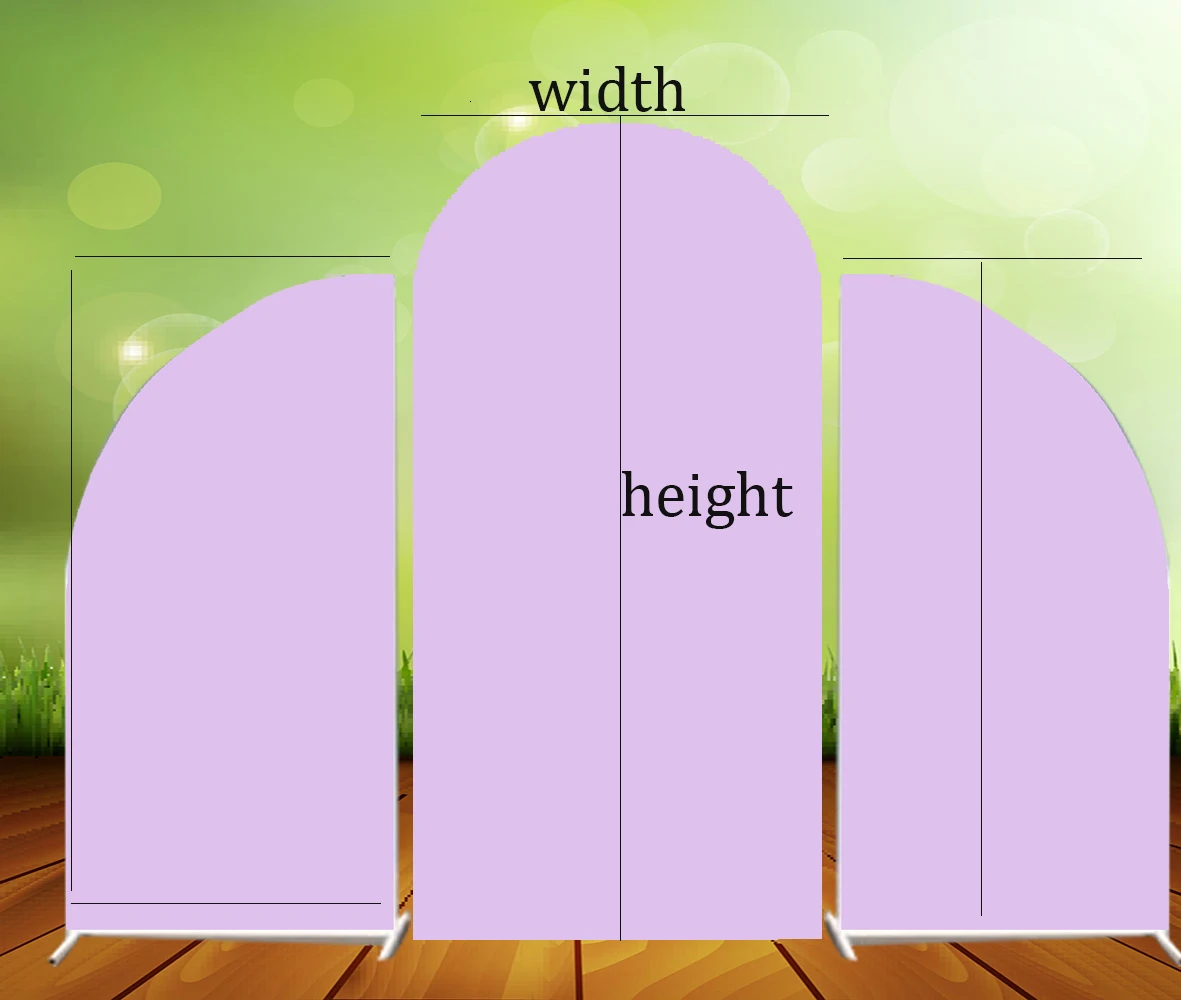 Thicked Arch Stand Cover Backdrop Background Birthday Party Decoration Banner Covers Photo Shoot Doubleside Elastic Fabric