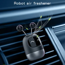 Освежитель воздуха для автомобиля, милый робот, твердый ароматерапия, автомобильный диффузор, освежитель воздуха, дезодорант, декоративный аксессуар для салона автомобиля