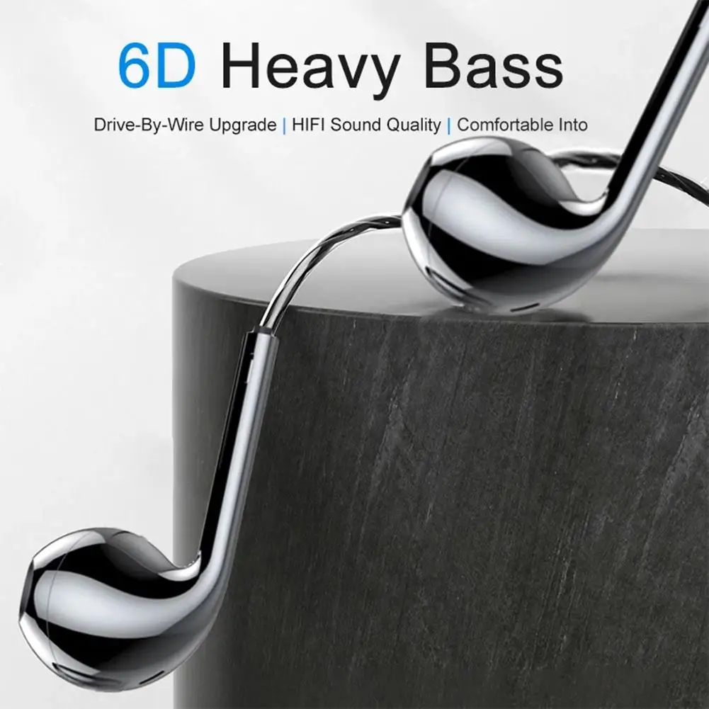 Wired Earphones Android Universal In-ear Headphones Hifi Sound 6d Heavy Bass Full Quality Red Pink Biue Black | Электроника