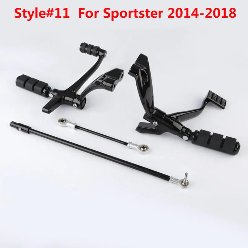 Мотоцикл вперед управления колышки тяги для Harley Sportster XL 883 1200 91-03 04-13 14-19 - Цвет: style 11