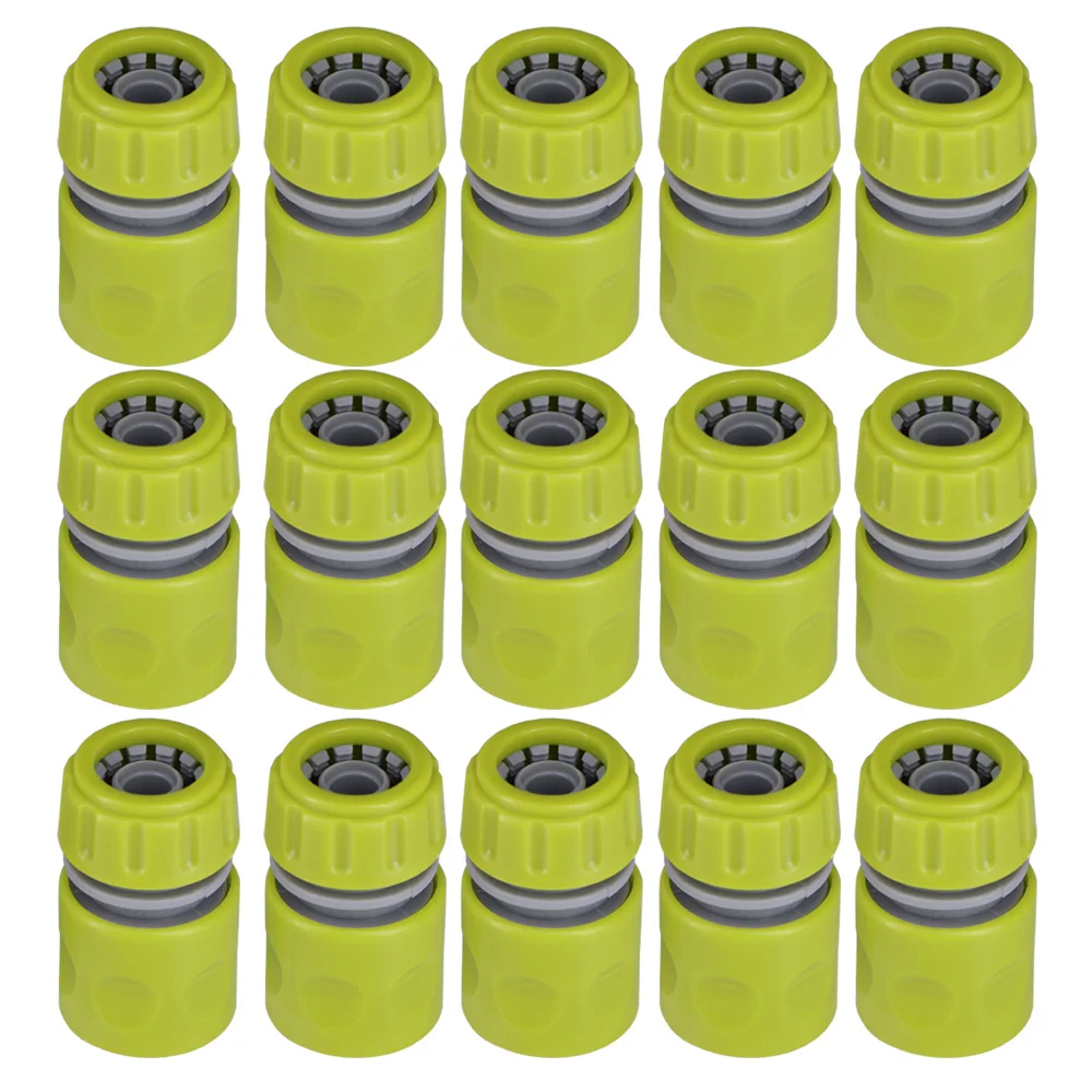 10PCS 1/2 inch 16mm Connectors Gardening Tap Water Pipe Quick Connect Adapter Hose Connector Plants Irrigation Kits Irrigation Fittings for Hose Extend Repair Watering Greenhouse