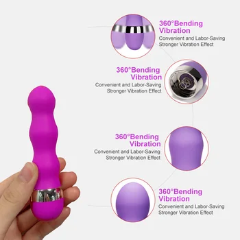 Multi-Speed Vibrator AV Stick G-Spot Vibration Dildo Vagina Clit Massager Masturbator Anal Plug Adult Erotic Sex Toys For Women 6