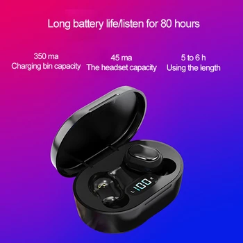 

Wireless Headphones Rechargeable Wireless Bluetooth V5.0 Earphones Waterproof Gaming Headset Humanized With Microphone