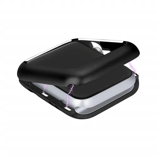 Магнитный чехол для apple watch case apple watch 4 3 44 мм/42 мм iwatch case 40 мм/38 мм Рамка защитный чехол бампер - Цвет: black