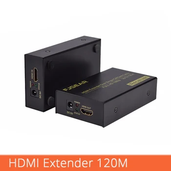 

Hdmi Extender 120m Hdmi To Network Cable RJ45 amplifier receiving end transmitting end 1080P use CAT5e CAT6 Cable FJ-HEA120