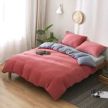

2020 fashion patchwork comforter bedding sets nordic style bedding set bed set King size duvet cover set Quilt Cover Pillow case