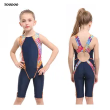 Профессиональный цельный купальный костюм для девочек, детский купальный костюм, высокое качество, стрейчевая профессиональная ткань
