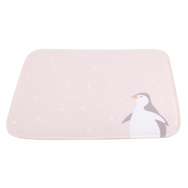 pink Bathroom Absorbent Mats Cartoon Pattern Non-Slip Mats Living Room Simple Home Thick Door And Kitchen Entrance Carpet Toilet - Цвет: pink
