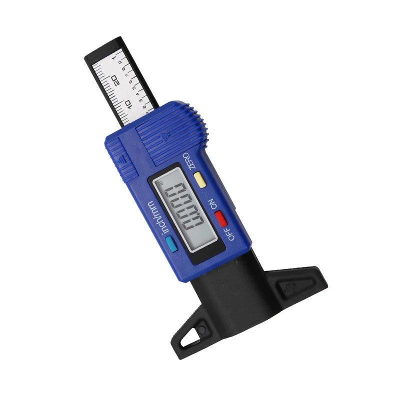 Высокоточный синий цифровой измеритель Глубина рисунка протектора для автомобиля 0-25,4 мм шинный манометр для обнаружения износа в шинах Инструмент для измерения безопасности автомобиля