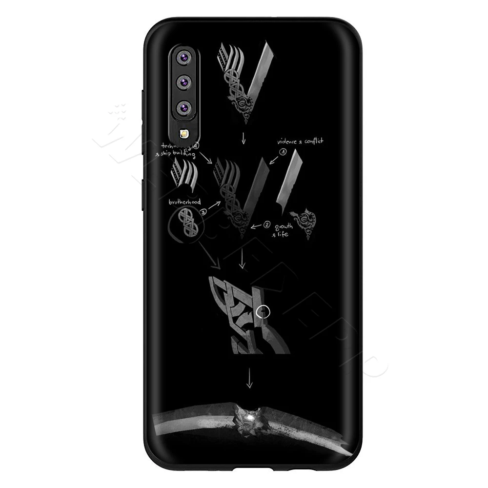 2 Webbedepp сериал «Викинги» чехол для samsung Galaxy S7 S8 S9 S10 Edge Plus Note 10 8 9 A10 A20 A30 A40 A50 A60 A70 - Color: 2