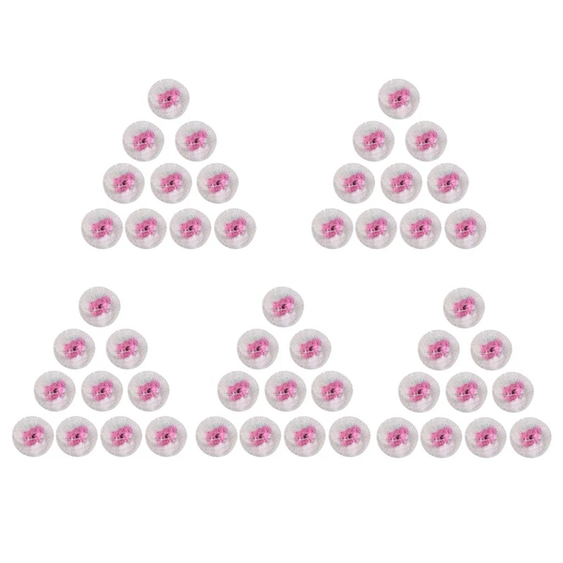 

50 Pieces Replacement Gas Pressure Lantern Mantles for Camping Tent Lamp Light Pink Color