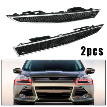 

1 PAIR FOR FORD KUGA MAVERICK ESCAPE HEADLIGHT MINI GRILLE BRACKET DECOR STRIP