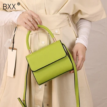 

[BXX] Small PU Leather Flap Bags For Women 2020 Elegant Solid Color Crossbody Shoulder Handbags Travel Cross Body Totes HN197