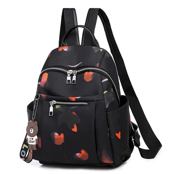 

Ladies Backpack Single Shoulder Bag Famous Brand Black Vintage School Backpacks For Teenagers Mochila Feminina Plecak