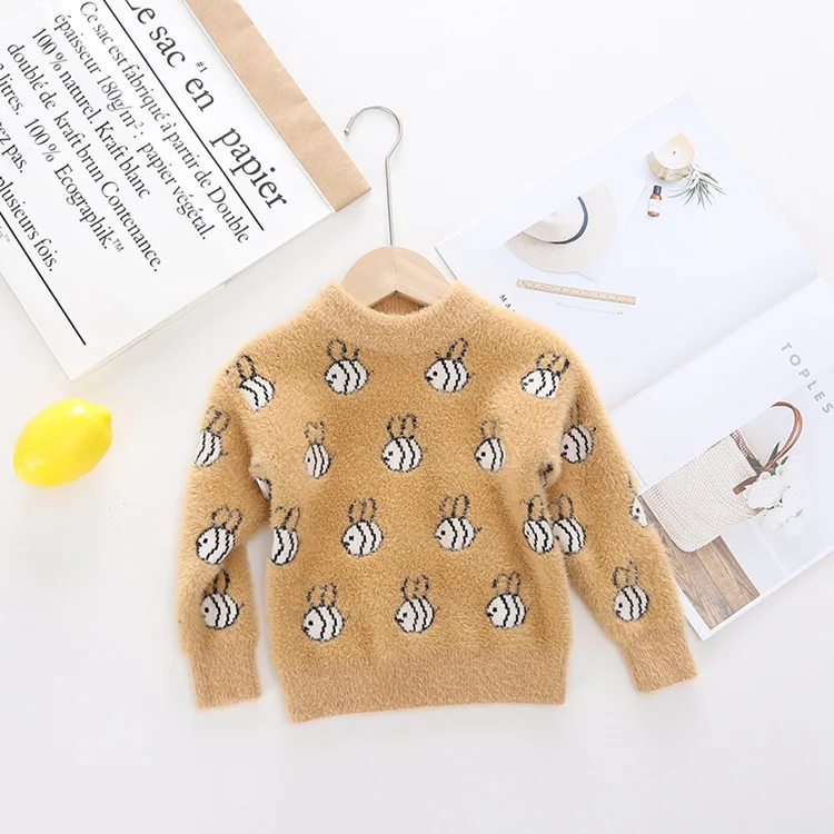 children fashion long-sleeved sweater cute little fish sweater boys girls warm sweater autumn winter shirts Kids sweater