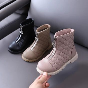 

Children's Fashion boots fall 2020 Super soft and comfortable girls' short boots princess school shoes 4-15 years old