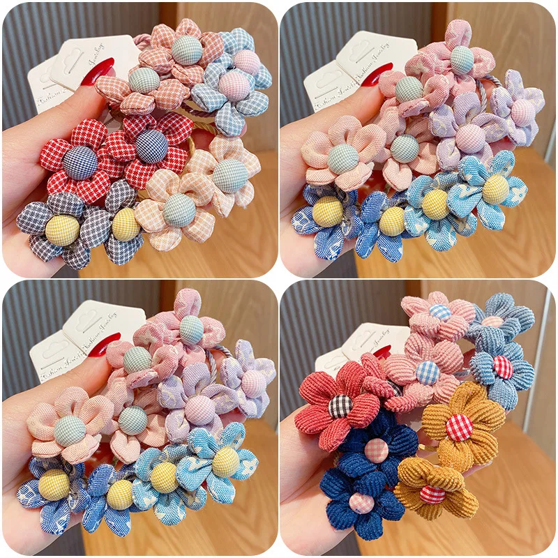 10PCS2021 Новый тканевыми цветами ms штаны Эластичные детские волосы не является