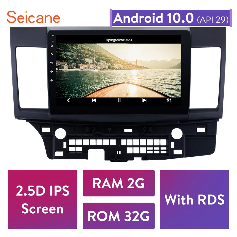 Seicane 10 1 дюймов 2din Android 0 сенсорный экран GPS навигация радио для 2008 2015 Mitsubishi Lancer ex с FM