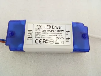 

1pc 6-12x3W 950mA LED Driver DC20-42V High Power LED Powr Supply For Floodlight