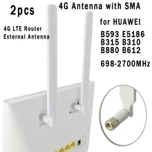 2 шт 4G wifi антенна SMA Male 5 dBi с высоким коэффициентом усиления LTE маршрутизатор внешняя антенна для huawei B593 B315 B310 698-2700 МГц усилитель сигнала