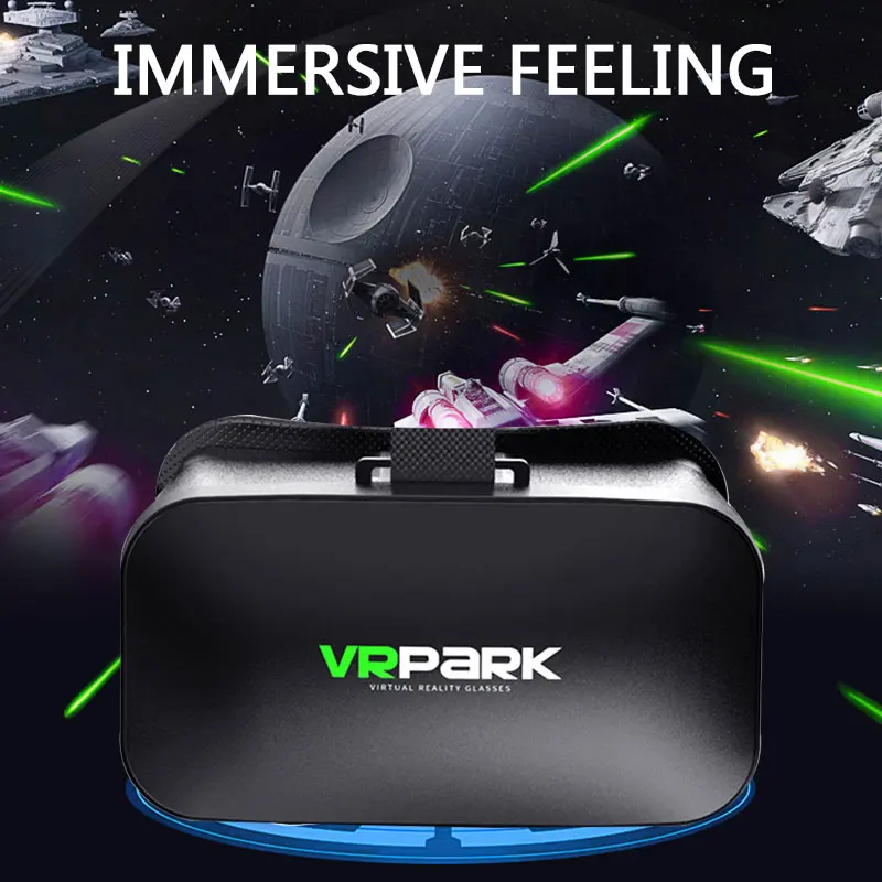 3D VR очки путешествия VRPARK универсальные очки виртуальной реальности мобильный телефон домашняя асферическая линза фильмы VR гарнитура очки