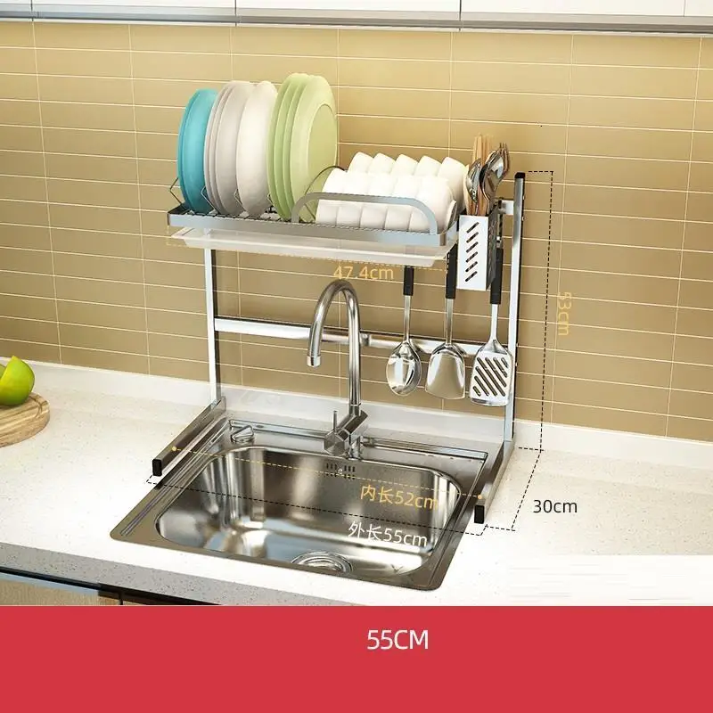 De Platos Afdruiprek сушилка Cucina нержавеющая сталь Cocina Organizador кухня Cozinha Mutfak кухонный стеллаж для хранения держатель - Цвет: Version W
