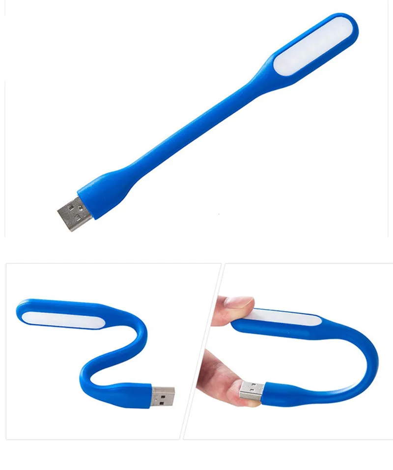 Маленький гибкий usb светодиодный светильник аварийная настольная лампа гаджеты usb ручная лампа для внешнего аккумулятора ПК ноутбук Android телефон OTG кабель