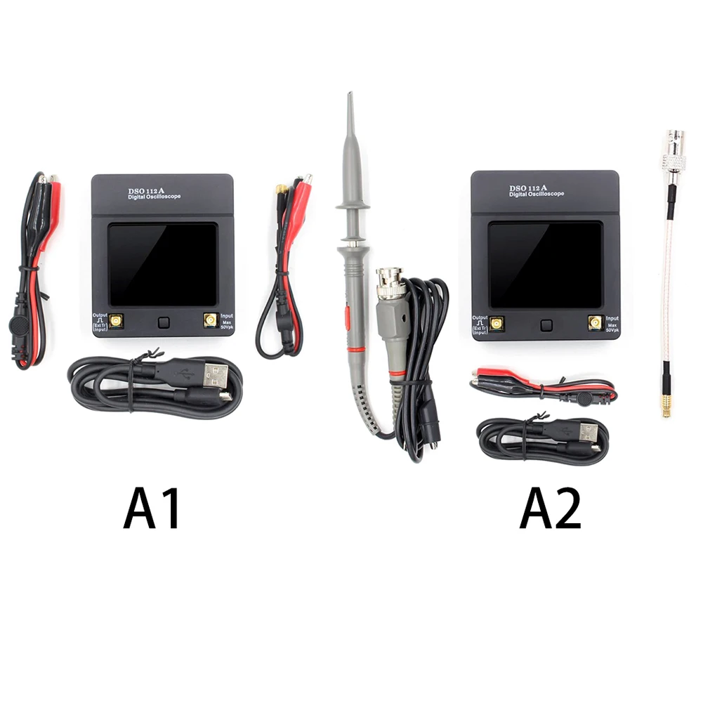 

TFT Mini Digital Oscilloscope Touch Screen Portable USB Oscilloscope Interface 2MHz 5Msps Electronic Instrument Profession S17