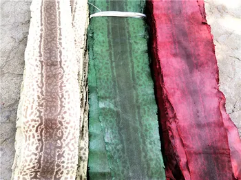 

Genuine Water dyed sand snake skin for leather DIY handmade mobile phone shell Wallet card bag bow fishing rod skin