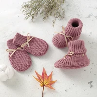 Baby Shoes and Gloves Knit Set