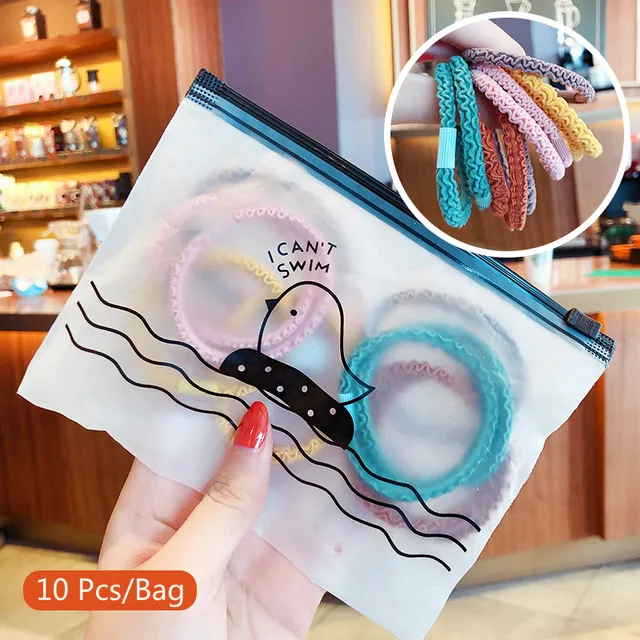 10/50/100 Pcs/Set Women Girls Colors Soft Scrunchies Elastic Hair Band Lady Lovely Solid Rubber Bands Female Hair Accessories 9-10 Pcs