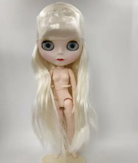 Кукла Blygirl как кукла Blyth как на фотографии, кремово-желтый прямые длинные волосы