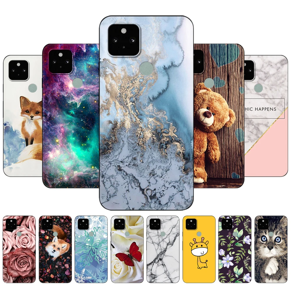 Per Google Pixel 5 Custodia Cover Posteriore Per Google Pixel 5A 5G Custodia Su Google Pixel 5 Xl 5G 4G Custodia Pixel5 A 5Xl Custodia In Tpu Nera