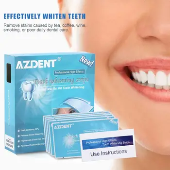 

Good Selling 28pcs 14 Packs Advanced Teeth Whitening Strips 3D Ultra Gel Bleaching Tooth Whiten Teeth Oral Care Dental Hygiene