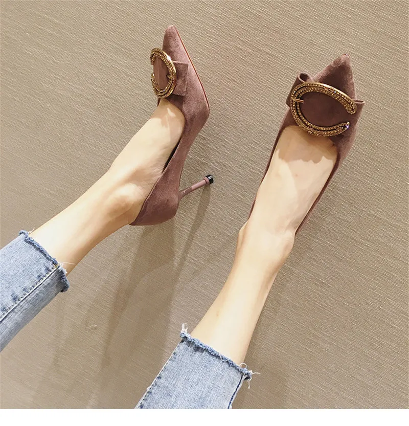 Womens Shoes High Heels Party Wedding Crystal Sexy Pumps Korean Fashion Elegant Shoes